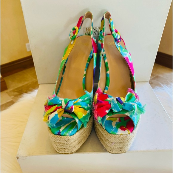 Frances Valentine Eve Fabric Wrapped Wedges - Picture 5 of 15